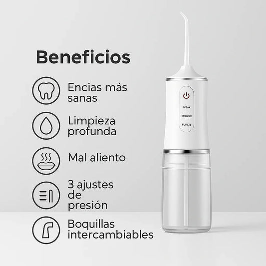 Irrigador Bucal Portátil® · USB Recargable